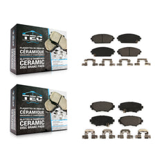 TEC KTC-100293 Disc Brake Pad for 2014-2018 Mazda 3, Mazda 3 Sport - Front and Rear