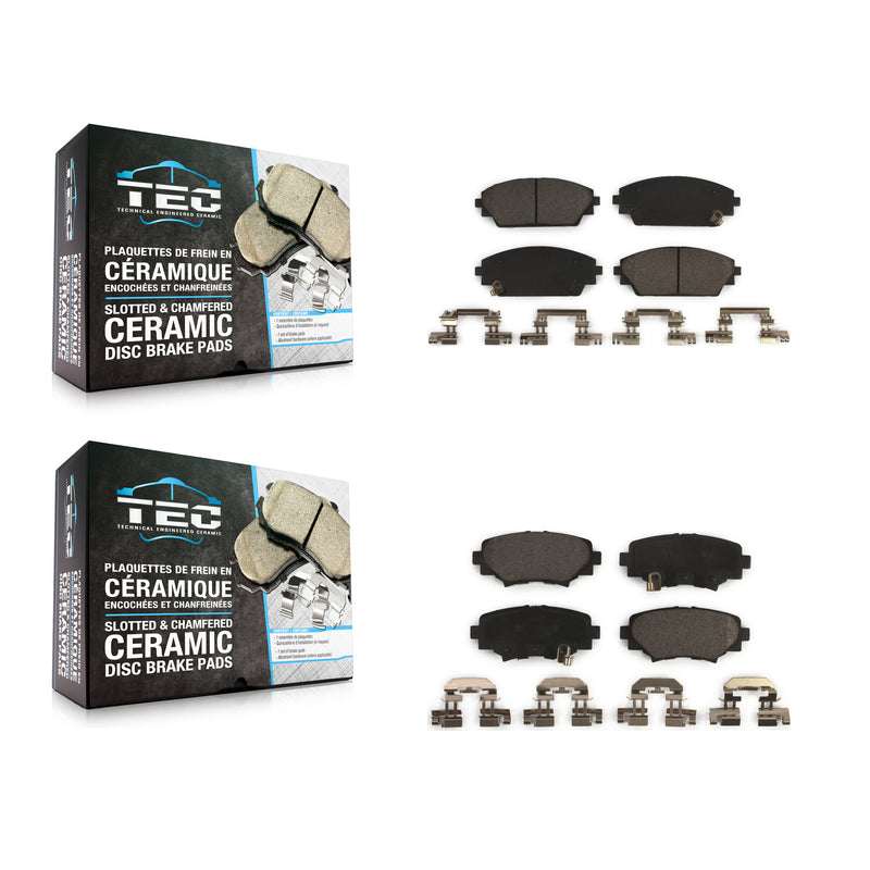 TEC KTC-100293 Disc Brake Pad for 2014-2018 Mazda 3, Mazda 3 Sport - Front and Rear