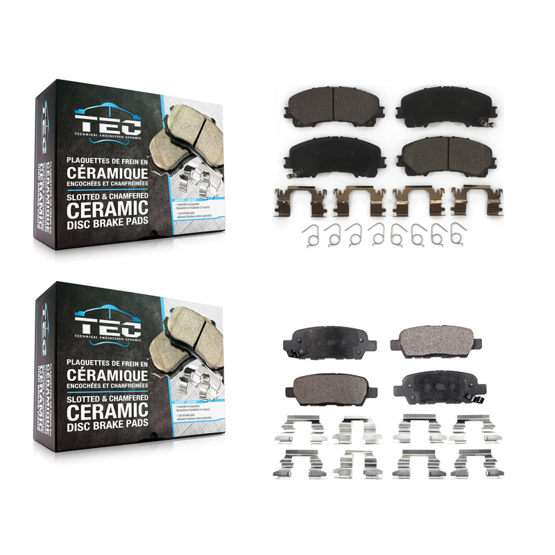 TEC KTC-100295 Disc Brake Pad for 2014-2019 Nissan Rogue, INFINITI QX50 - Front and Rear