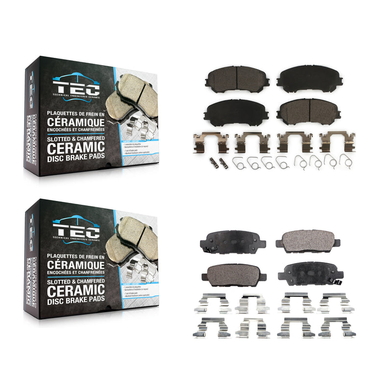TEC KTC-100296 Disc Brake Pad for 2014-2023 Nissan Rogue, Nissan Qashqai, Nissan Rogue Sport - Front and Rear