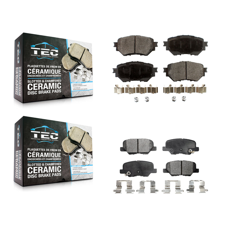 TEC KTC-100297 Disc Brake Pad for 2014-2018 Mazda 3, Mazda 3 Sport - Front and Rear