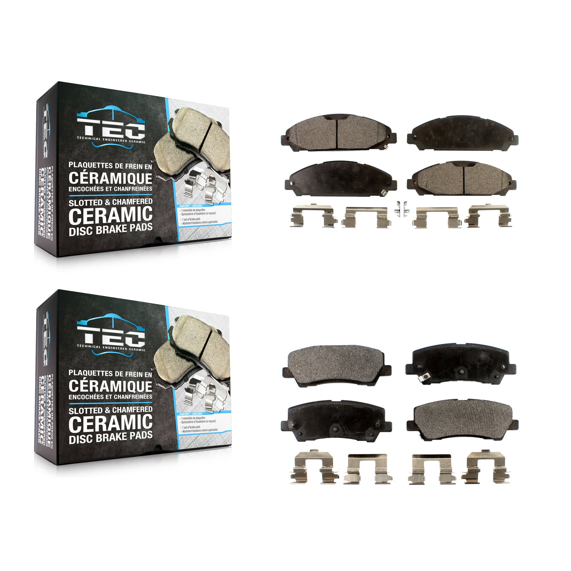 TEC KTC-100299 Disc Brake Pad for 2015-2017 Ford Mustang - Front and Rear
