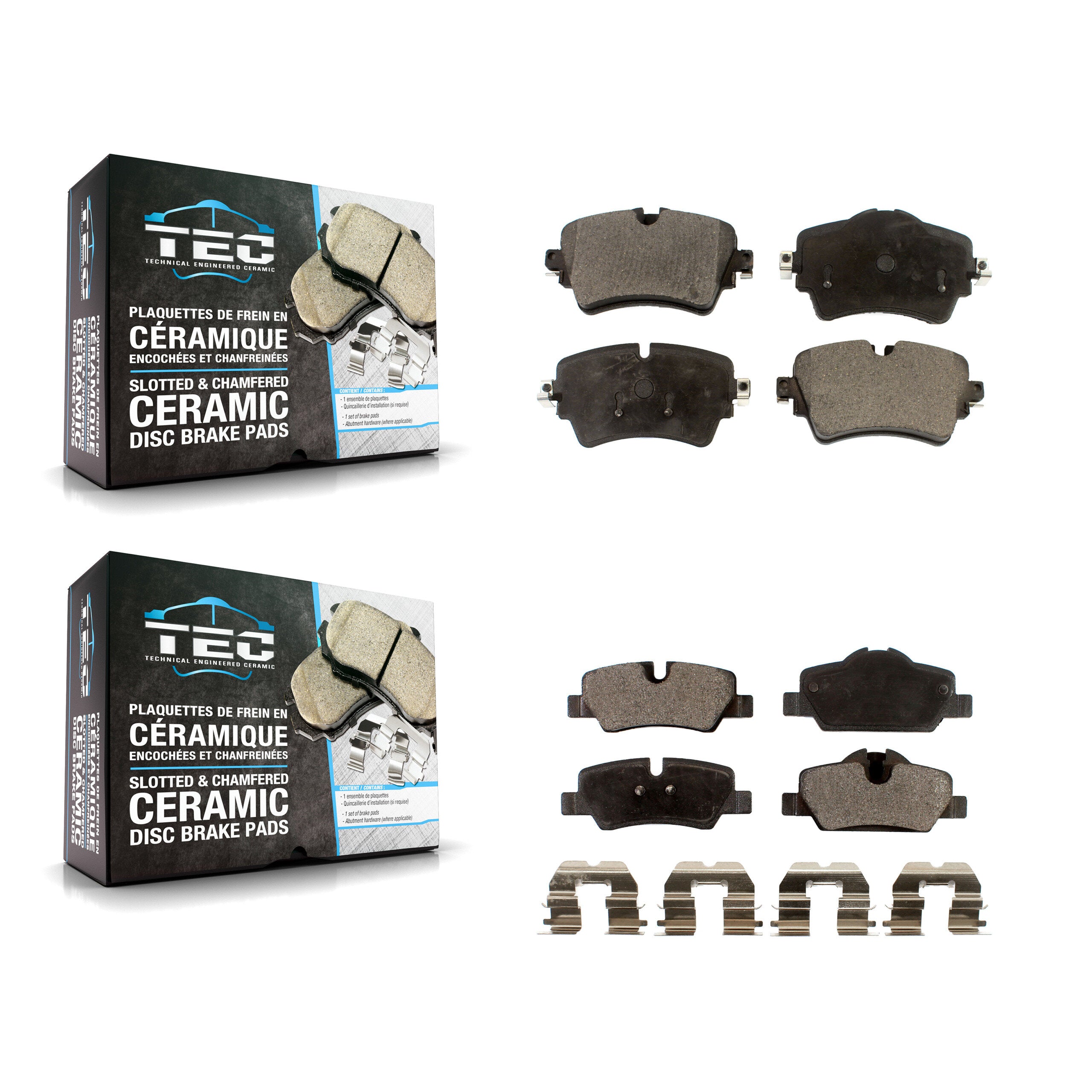 TEC KTC-100301 Disc Brake Pad for 2015-2022 Mini Cooper - Front and Rear