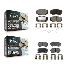 TEC KTC-100306 Disc Brake Pad for 2015-2016 Hyundai Sonata - Front and Rear
