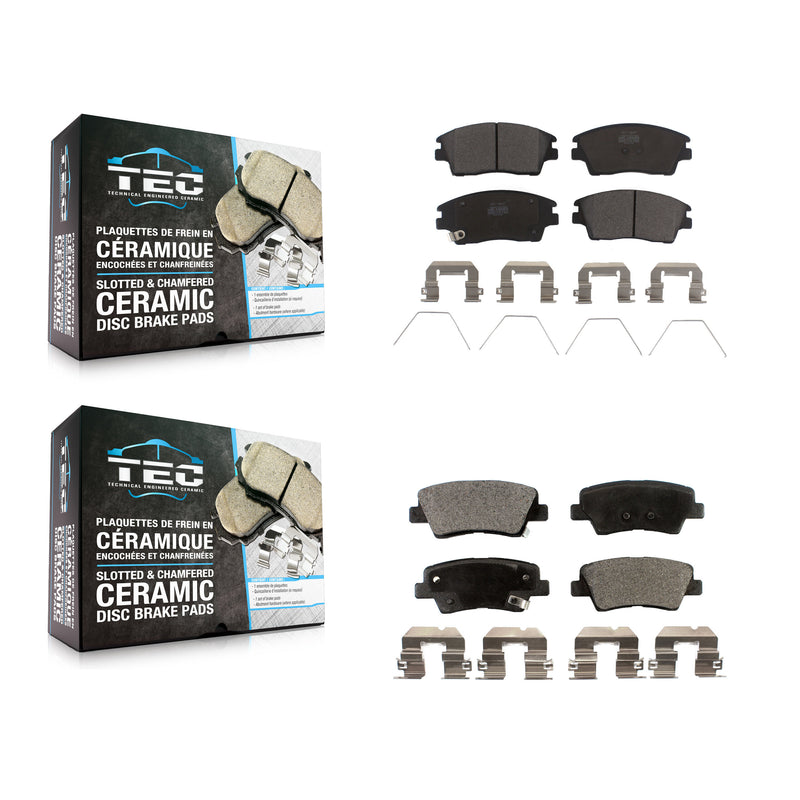 TEC KTC-100313 Disc Brake Pad for 2016-2022 Hyundai Tucson, Kia Sportage - Front and Rear