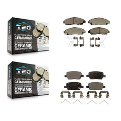 TEC KTC-100317 Disc Brake Pad for 2017-2020 Cadillac XT6, Chevrolet Traverse and More - Front and Rear