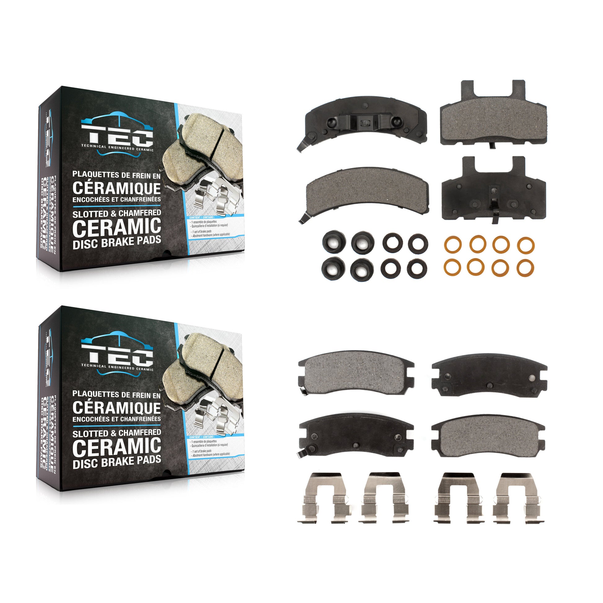 TEC KTC-100322 Disc Brake Pad for 1999 Cadillac DeVille - Front and Rear
