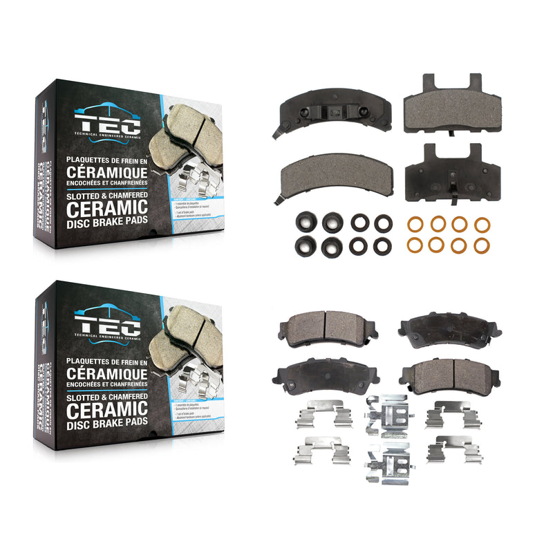 TEC KTC-100323 Disc Brake Pad for 1993-2000 GMC Yukon, Cadillac 60 Special - Front and Rear