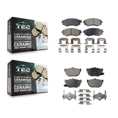 TEC KTC-100325 Disc Brake Pad for 1990-1992 Nissan Stanza - Front and Rear