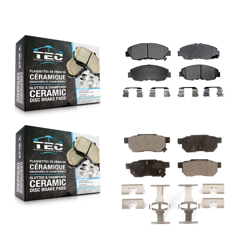 TEC KTC-100328 Disc Brake Pad for 1996-2000 Honda Civic, Acura EL - Front and Rear