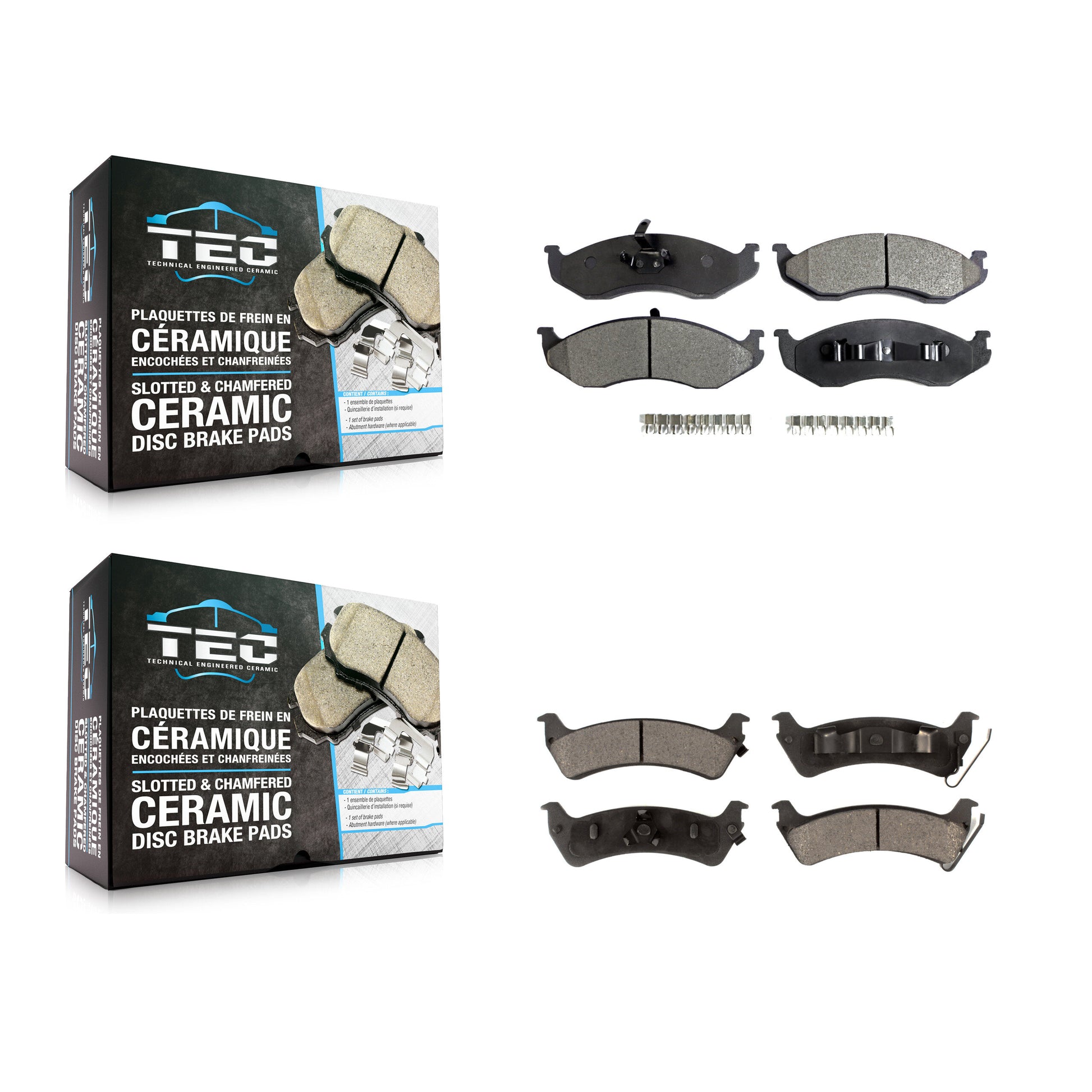 TEC KTC-100331 Disc Brake Pad for 1994-1998 Jeep Grand Cherokee - Front and Rear