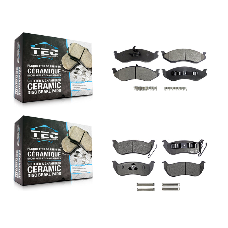 TEC KTC-100332 Disc Brake Pad for 2003-2006 Jeep TJ, Jeep Wrangler - Front and Rear
