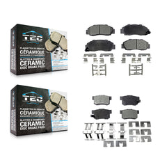 TEC KTC-100335 Disc Brake Pad for 1991-2002 Honda Accord, Acura CL and More - Front and Rear