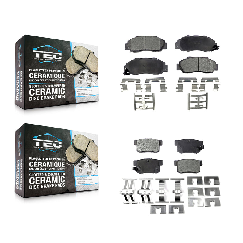 TEC KTC-100335 Disc Brake Pad for 1991-2002 Honda Accord, Acura CL and More - Front and Rear