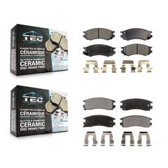 TEC KTC-100336 Disc Brake Pad for 1991-2002 Saturn SC1, Saturn SC2 and More - Front and Rear