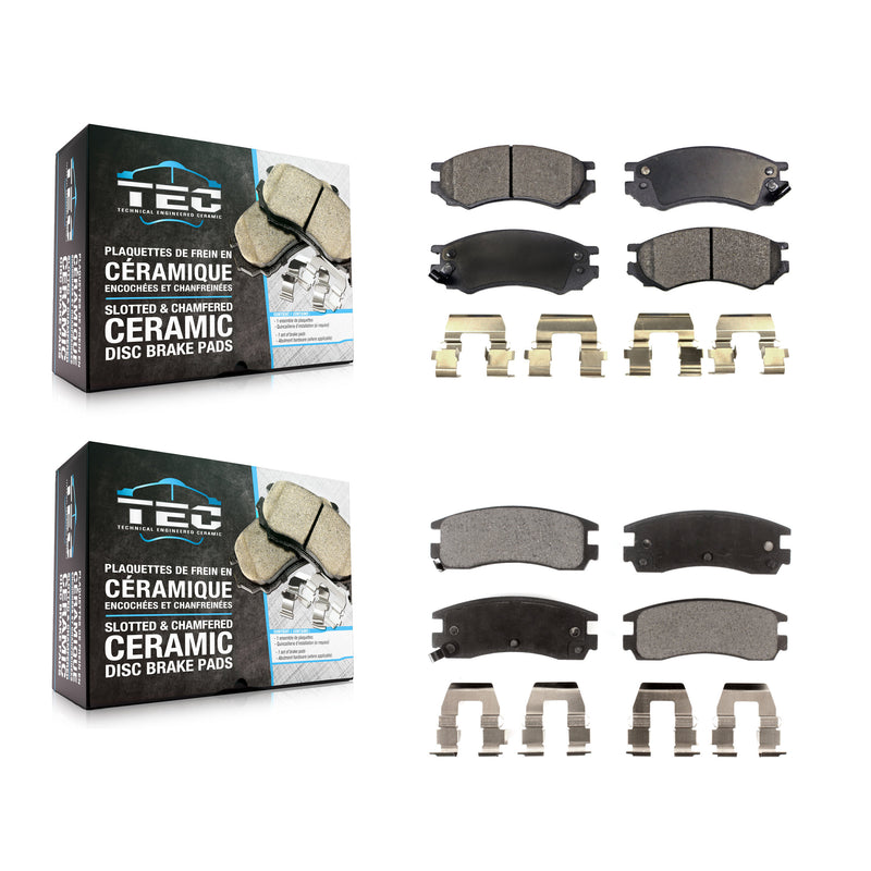 TEC KTC-100336 Disc Brake Pad for 1991-2002 Saturn SC1, Saturn SC2 and More - Front and Rear