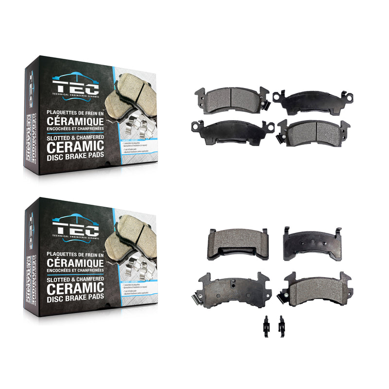 TEC KTC-100337 Disc Brake Pad for 1980-1984 Cadillac Commercial Chassis, Cadillac DeVille and More - Front and Rear