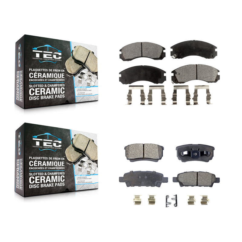 TEC KTC-100338 Disc Brake Pad for 2005-2006 Mitsubishi Outlander - Front and Rear