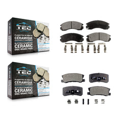 TEC KTC-100340 Disc Brake Pad for 2000-2015 Mitsubishi Lancer, Mitsubishi Montero - Front and Rear
