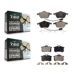 TEC KTC-100341 Disc Brake Pad for 1998-1999 Audi A6 - Front and Rear