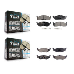 TEC KTC-100343 Disc Brake Pad for 1995-2004 Dodge Intrepid, Chrysler 300M and More - Front and Rear