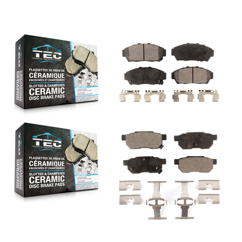 TEC KTC-100346 Disc Brake Pad for 1994-2001 Acura Integra, Honda Civic - Front and Rear