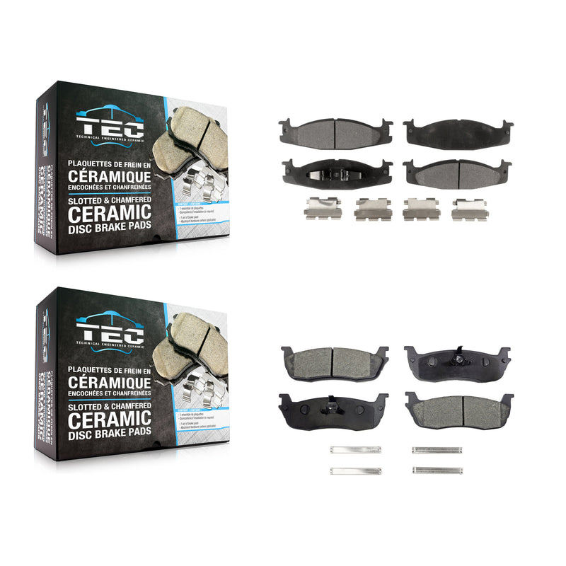 TEC KTC-100348 Disc Brake Pad for 1996 Ford F-150 - Front and Rear