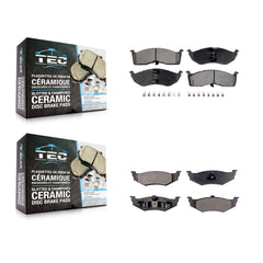 TEC KTC-100349 Disc Brake Pad for 1995-2003 Dodge Neon, Chrysler Neon, Plymouth Neon - Front and Rear
