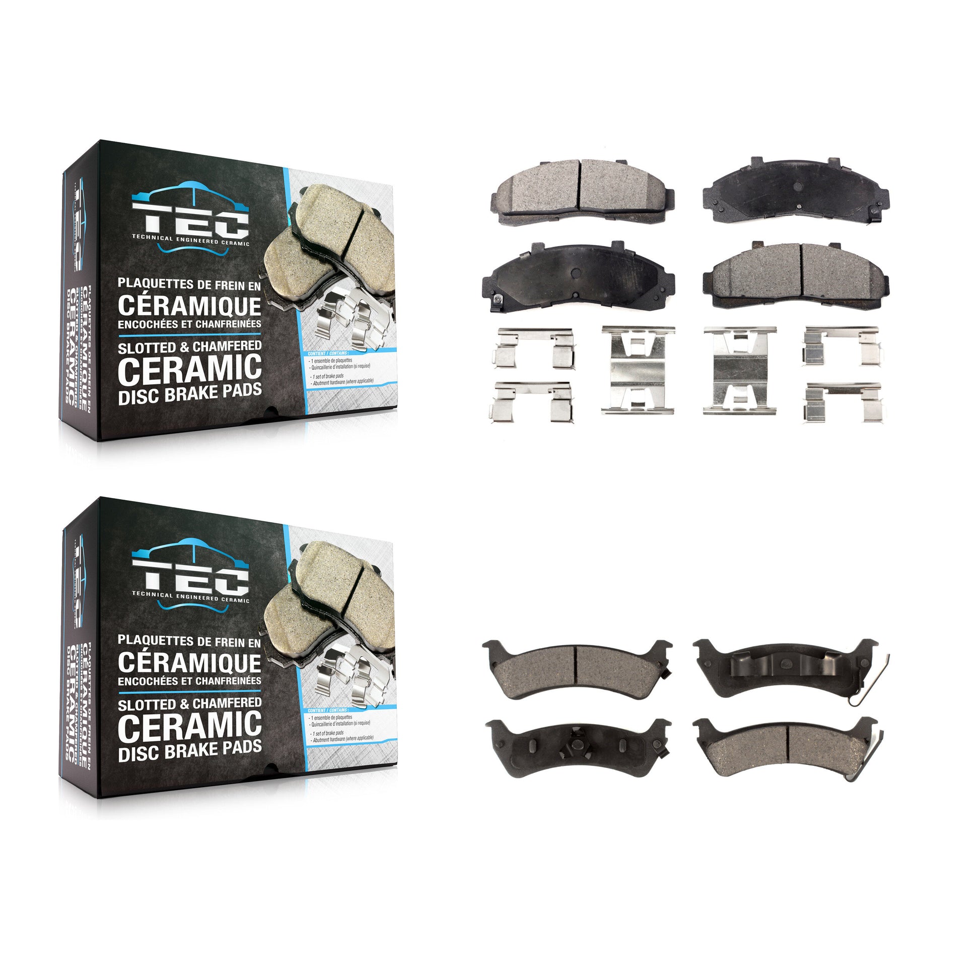 TEC KTC-100351 Disc Brake Pad for 2001 Ford Explorer - Front and Rear