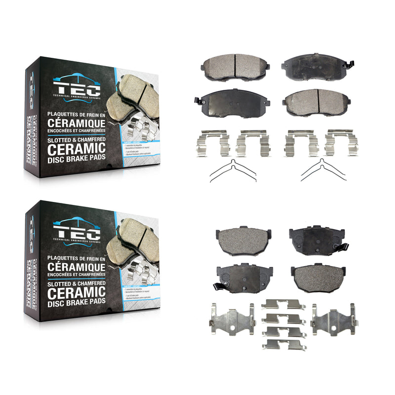 TEC KTC-100353 Disc Brake Pad for 1989-1990 Nissan Maxima - Front and Rear