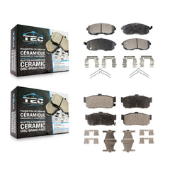 TEC KTC-100354 Disc Brake Pad for 1991-2001 INFINITI G20, Nissan Sentra and More - Front and Rear