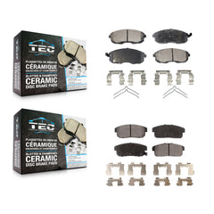 TEC KTC-100355 Disc Brake Pad for 2001-2006 INFINITI G20, Nissan Sentra - Front and Rear