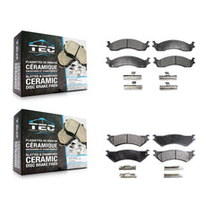 TEC KTC-100358 Disc Brake Pad for 1998-2007 Ford E-350 Econoline, Ford E-250 and More - Front and Rear