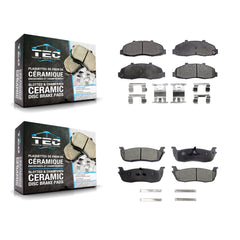 TEC KTC-100359 Disc Brake Pad for 1997-2004 Ford F-150 Heritage, Lincoln Blackwood, Ford F-150 - Front and Rear