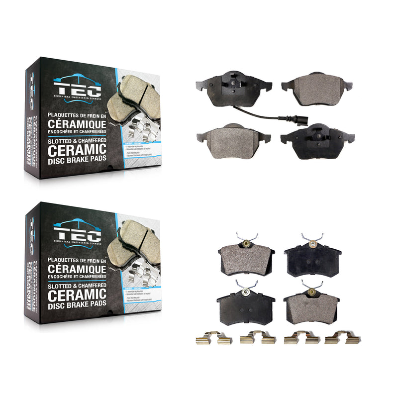 TEC KTC-100362 Disc Brake Pad for 1998-2006 Volkswagen Golf, Volkswagen Jetta and More - Front and Rear