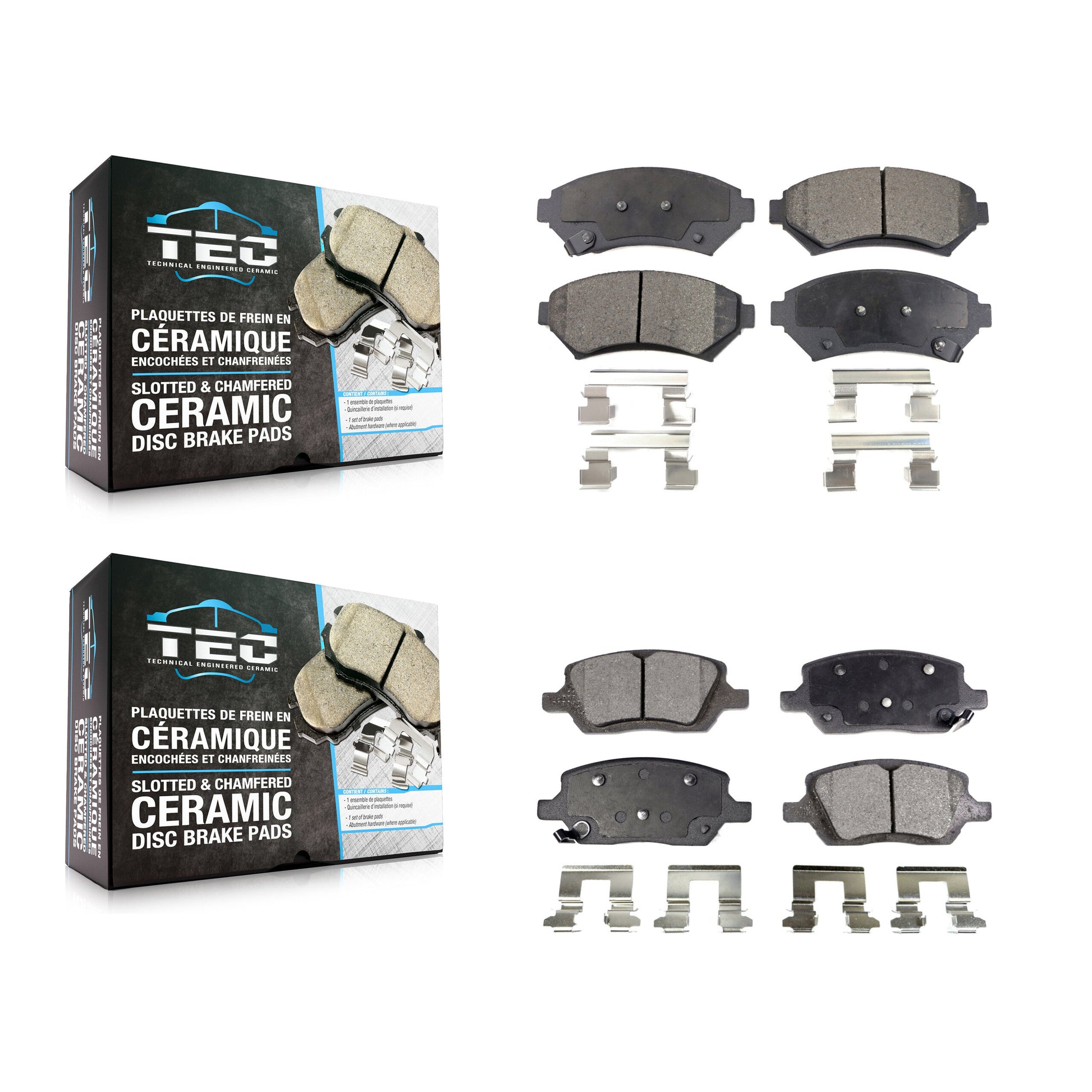 TEC KTC-100363 Disc Brake Pad for 2005 Pontiac Montana - Front and Rear