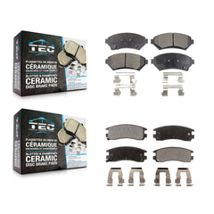 TEC KTC-100364 Disc Brake Pad for 1997-2005 Chevrolet Venture, Pontiac Bonneville and More - Front and Rear