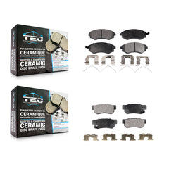 TEC KTC-100367 Disc Brake Pad for 1999-2004 Hyundai Sonata, Kia Magentis, Kia Optima - Front and Rear