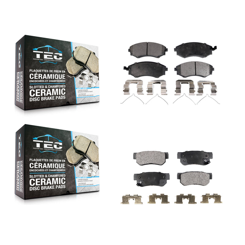 TEC KTC-100367 Disc Brake Pad for 1999-2004 Hyundai Sonata, Kia Magentis, Kia Optima - Front and Rear