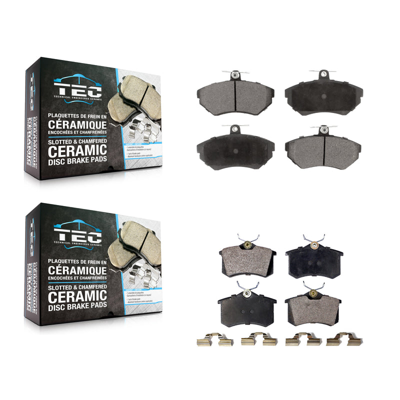 TEC KTC-100370 Disc Brake Pad for 1999-2002 Volkswagen Cabrio - Front and Rear