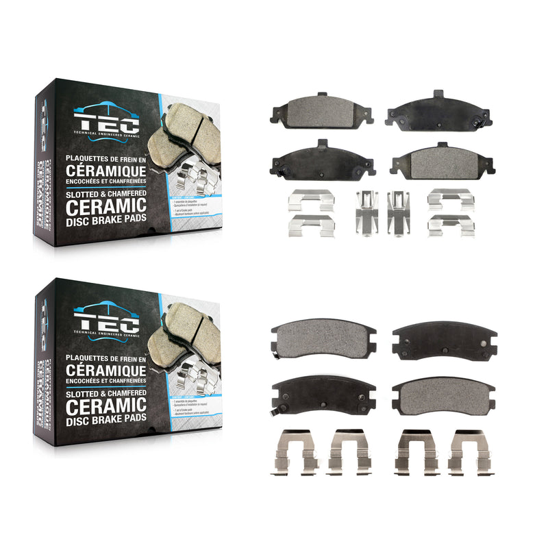 TEC KTC-100379 Disc Brake Pad for 1997-2005 Oldsmobile Alero, Pontiac Grand Am, Oldsmobile Cutlass - Front and Rear