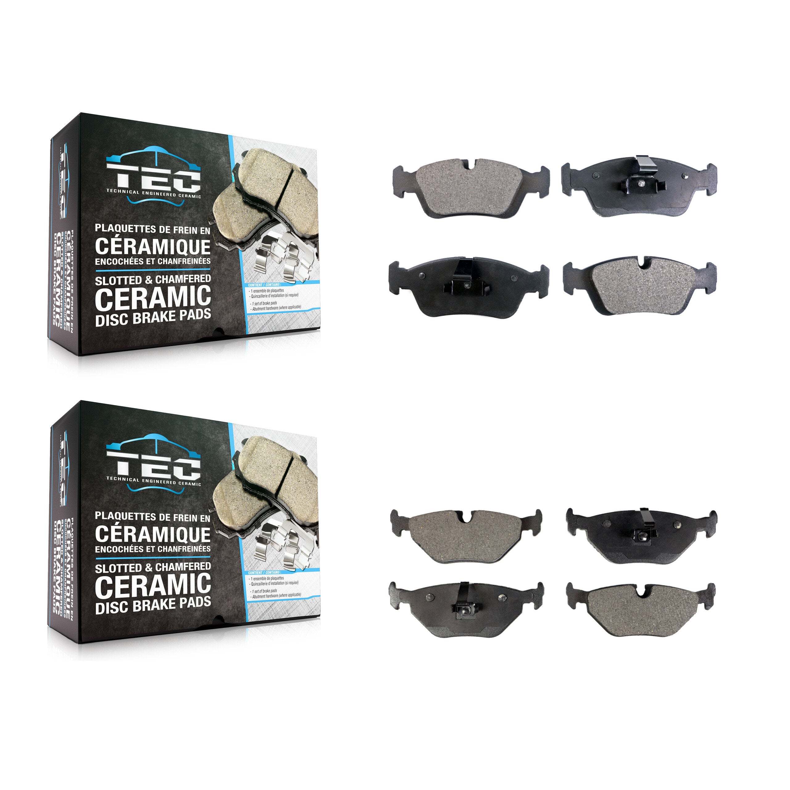Front Rear Ceramic Brake Pad Kit For BMW Z4 325i 325Ci 320i 325xi 328i 323i 318i