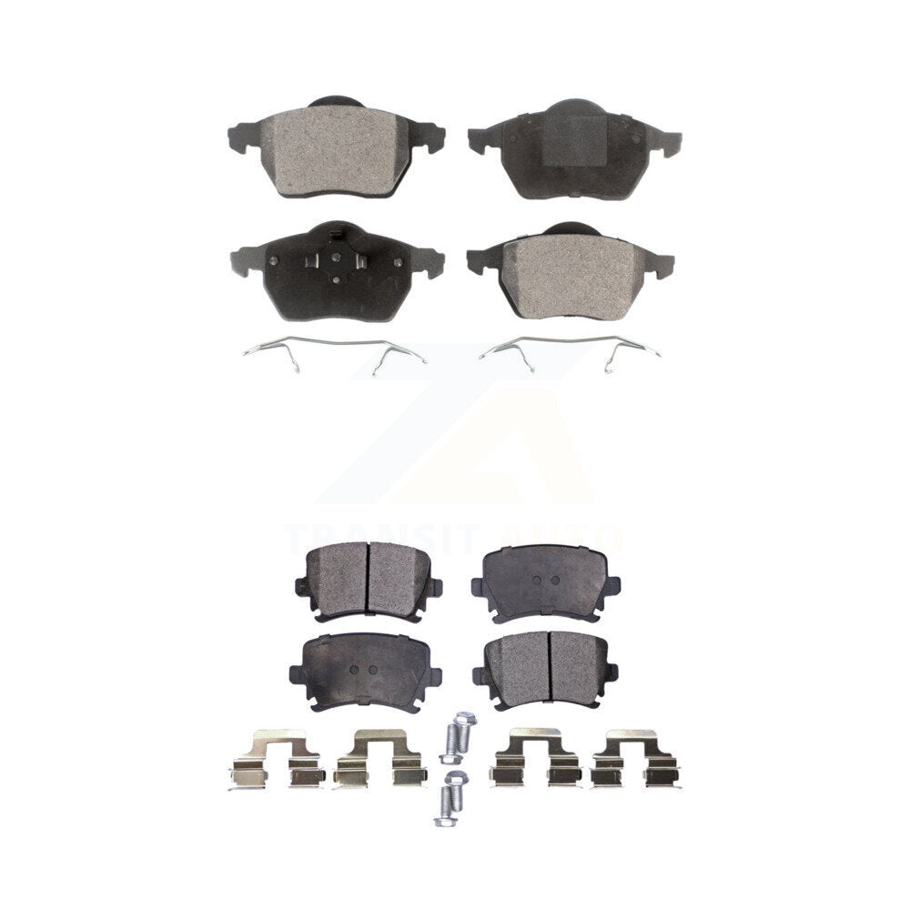 Front Rear Ceramic Brake Pads Kit For 2006 Audi A4 3.2L/2.0L KTC-100419