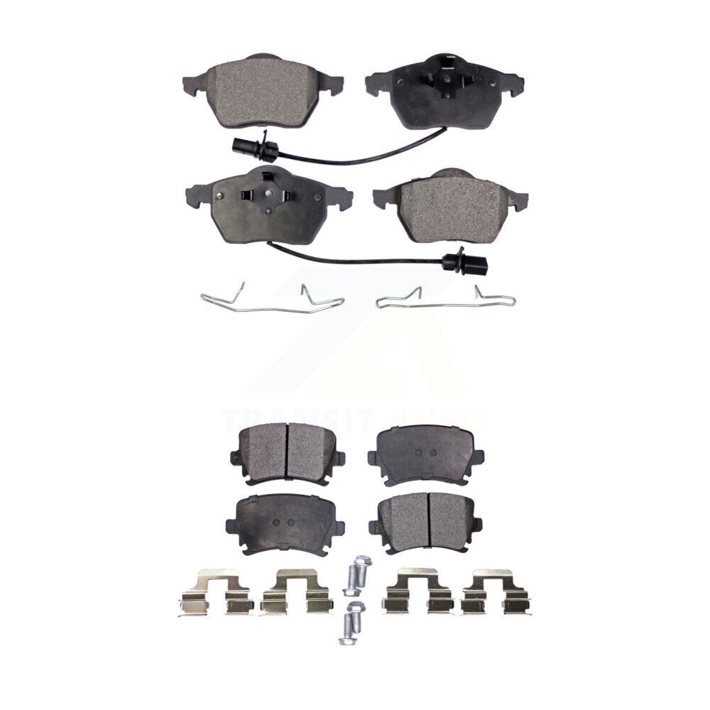 Front Rear Ceramic Brake Pads Kit For 2006 Audi A4 3.2L/2.0L KTC-100423