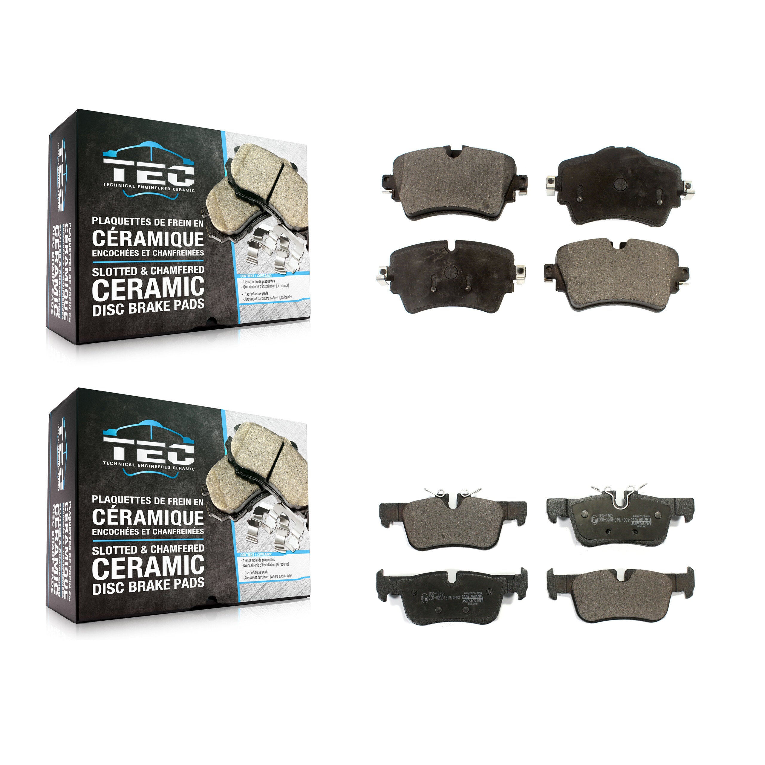 Front Rear Ceramic Brake Pads Kit For Mini Cooper Clubman KTC-100554