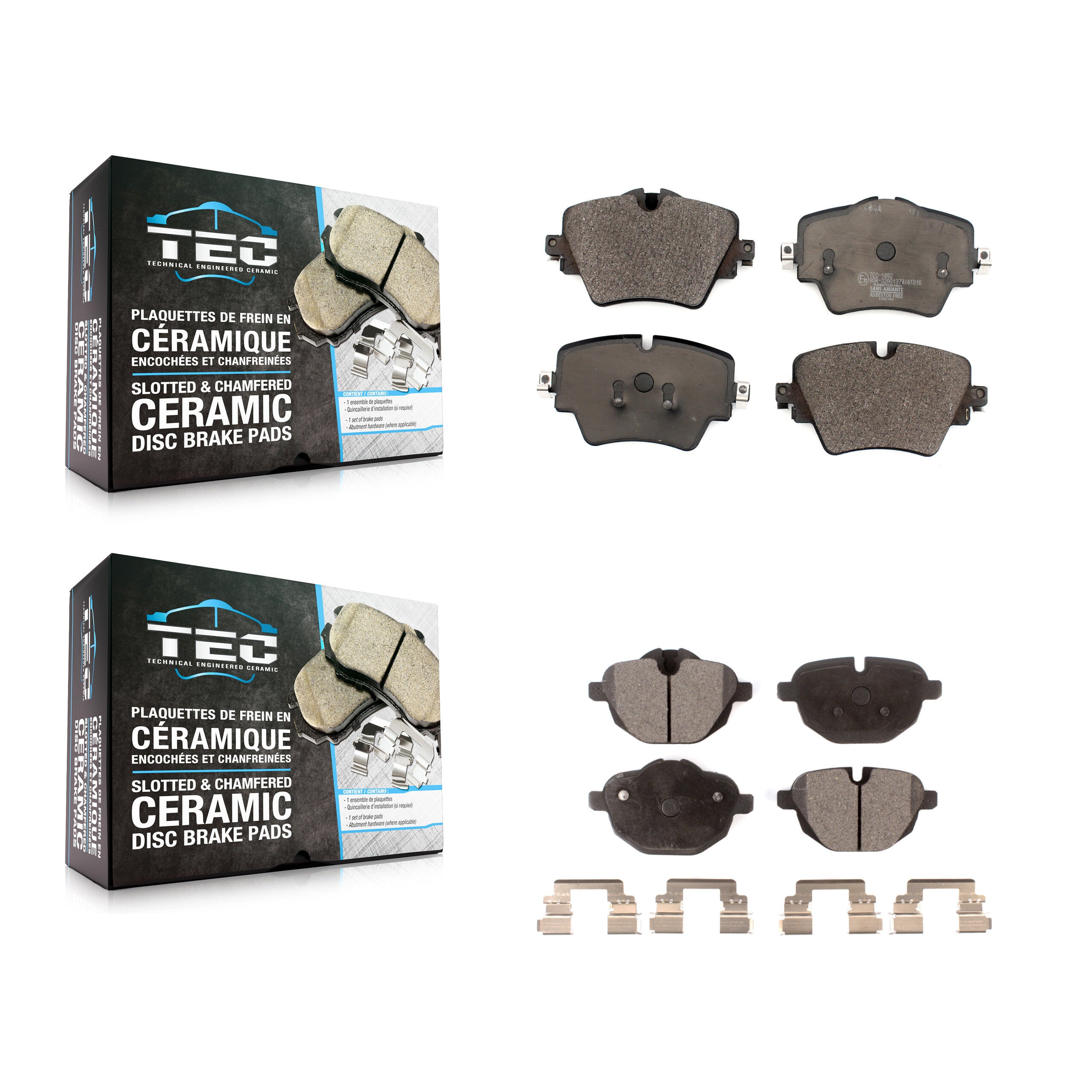 Front Rear Ceramic Brake Pads Kit For BMW X3 X4 KTC-100559