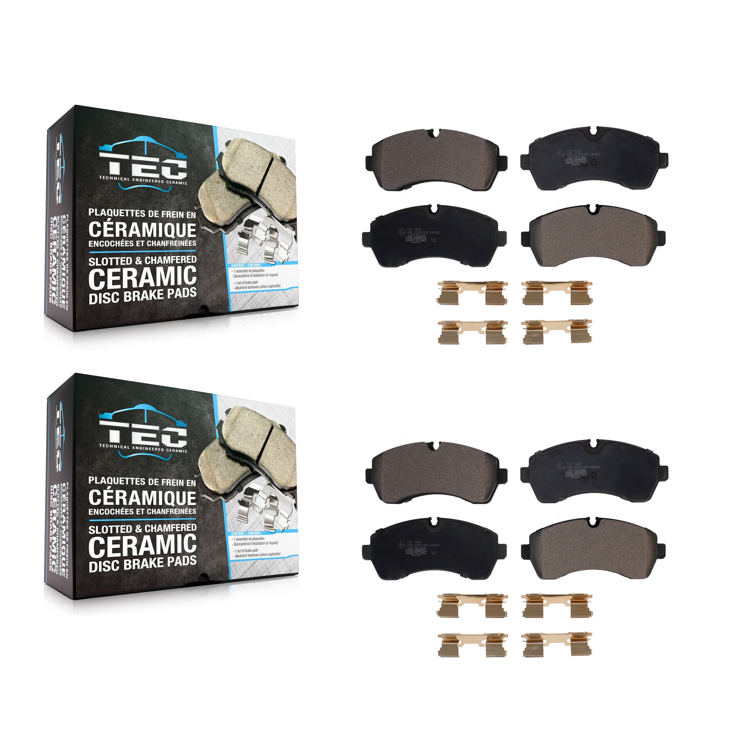 Front Rear Ceramic Brake Pads Kit For Workhorse Custom Chassis W42 P32