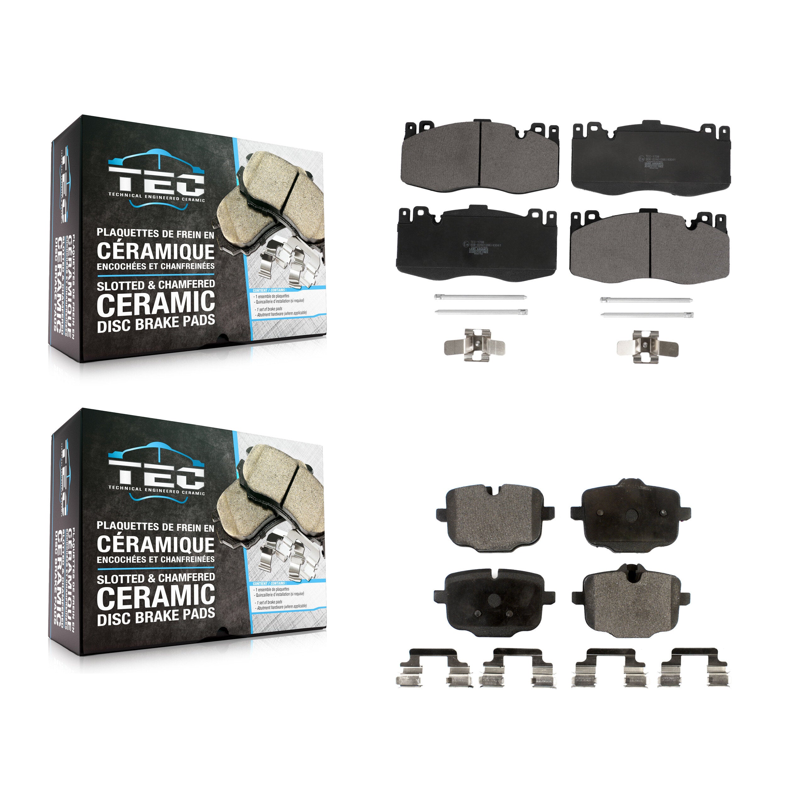 Front Rear Ceramic Brake Pads Kit For BMW M5 M6 Gran Coupe KTC-100675