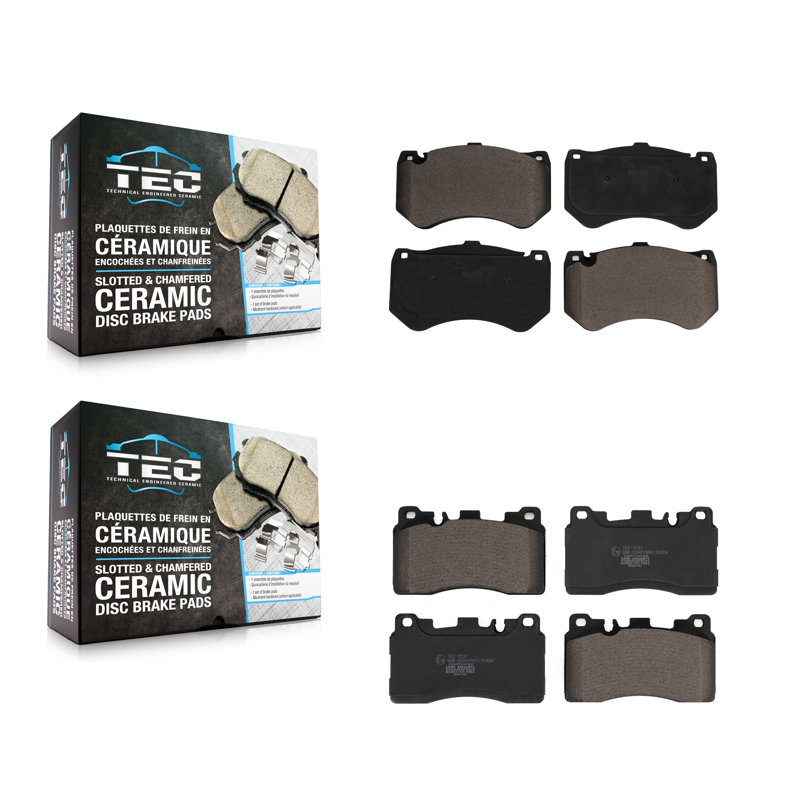 Front Rear Ceramic Brake Pads Kit For Mercedes-Benz CLS63 AMG S E63 KTC-100683