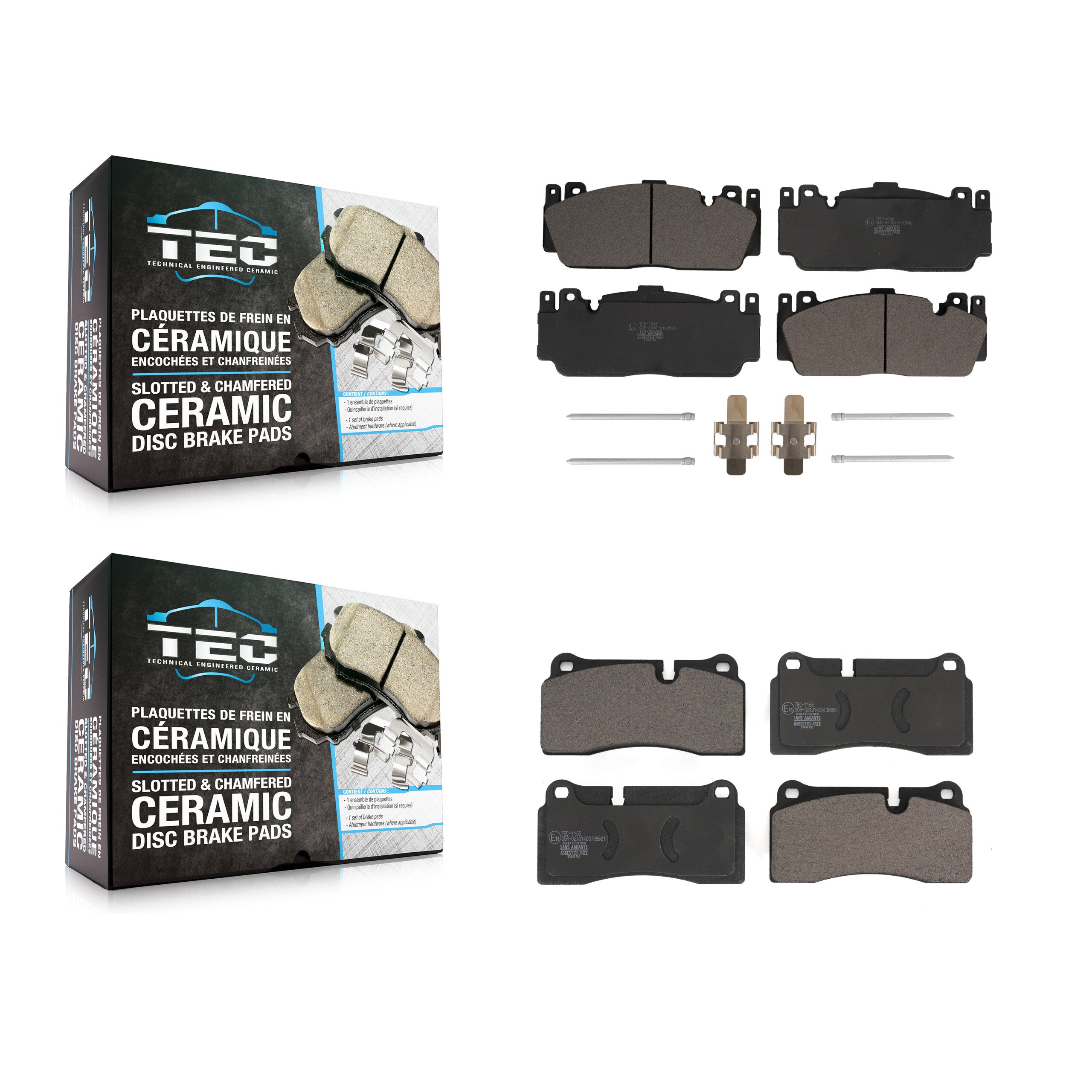 Front Rear Ceramic Brake Pads Kit For BMW M4 M2 M3 With Composite Brakes